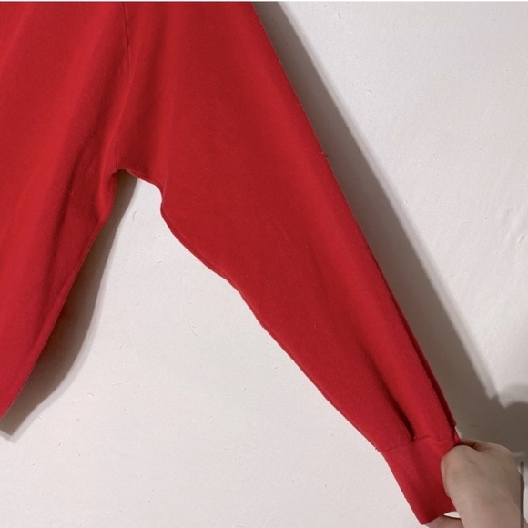 Vintage Ebert Sportswear Red Indiana University Hoosiers Crew Neck Sweatshirt L - Picture 12 of 15